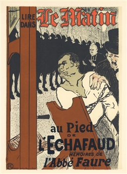 Toulouse-Lautrec lithograph poster Le Matin