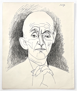 Pablo Picasso "Portrait of Daniel-Henry Kahnweiler" lithograph