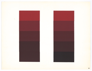 Josef Albers silkscreen | Interaction of Color, 1963