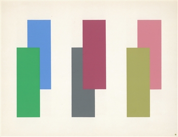 Josef Albers silkscreen | Interaction of Color, 1963