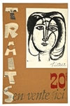 Pablo Picasso lithograph poster and collage | Traits, Tete de femme