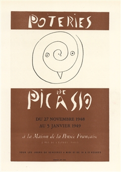 Pablo Picasso lithograph poster Mourlot