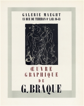 Georges Braque lithograph poster Mourlot