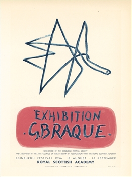 Georges Braque lithograph poster Mourlot