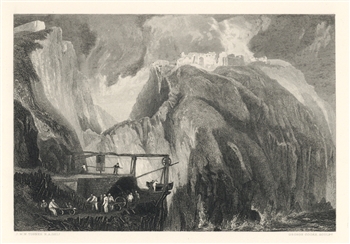 J. M. W. Turner engraving Tintagel Castle