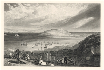 J. M. W. Turner engraving Falmouth Harbour