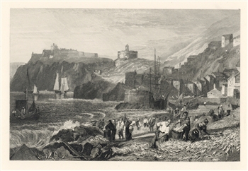 J. M. W. Turner engraving St. Mawes, Cornwall