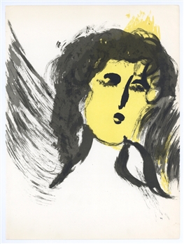 Marc Chagall "Angel" original Bible lithograph