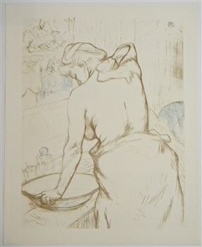 Toulouse-Lautrec "Couverture" lithograph | Elles