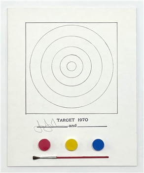 Jasper Johns lithograph, Target 1970, Gemini