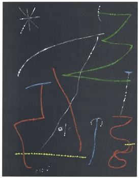 Joan Miro pochoir for XXe Siecle, 1958