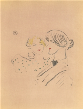 Toulouse-Lautrec lithograph deux Soeurs