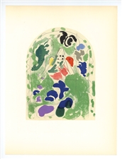 Marc Chagall "Tribe of Issachar" Jerusalem Windows lithograph
