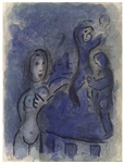 Marc Chagall "Rahab and the Spies of Jericho" original Bible lithograph
