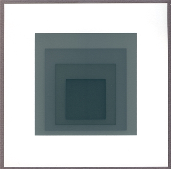 Josef Albers serigraph Gray Instrumentation