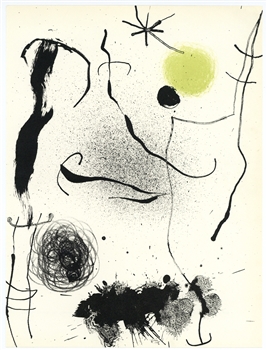 Joan Miro "Bouquet de reves pour Leila" original lithograph