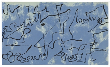 Joan Miro original lithograph (Composition 3) 1956