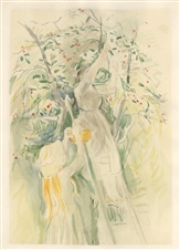 Berthe Morisot pochoir La Cerisier