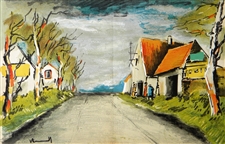Maurice de Vlaminck "The Road" original lithograph
