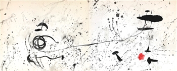 Joan Miro original lithograph "Trace sur l'eau" 1963