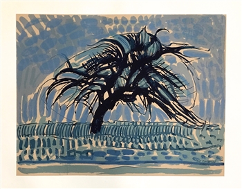 Piet Mondrian serigraph L'arbre bleu