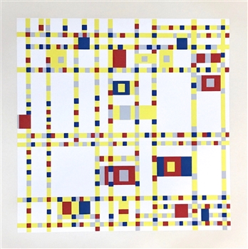 Piet Mondrian serigraph Broadway Boogie-Woogie