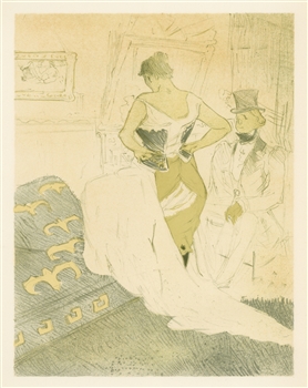 Toulouse-Lautrec lithograph Elles