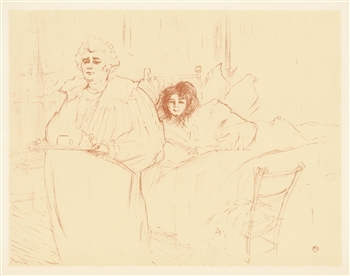 Toulouse-Lautrec lithograph Elles