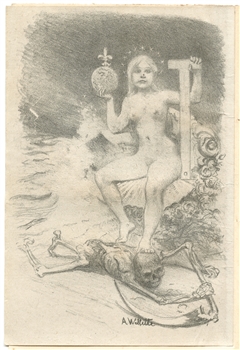Adolphe Willette original lithograph