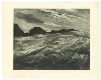 Maurice de Vlaminck "Baie des Trepasses" lithograph