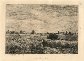 Charles Daubigny Moisson etching