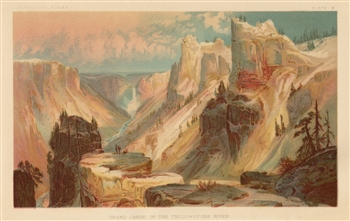 Thomas Moran chromolithograph Grand Canyon of the Yellowstone