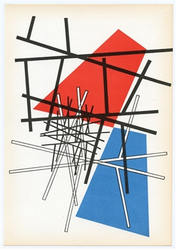 Sophie Taeuber-Arp lithograph "10 Origin"