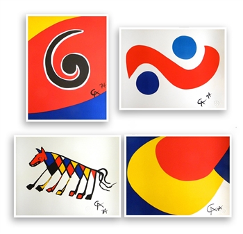 Alexander Calder original lithographs Flying Colors Collection