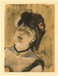 Edgar Degas monotype "La Chanteuse du Cafe-Concert"