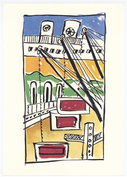 Fernand Leger lithograph Mes Voyages