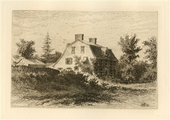 Edmund Henry Garrett original etching House Born