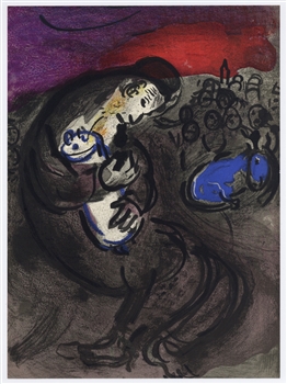 Marc Chagall "Jeremiah's Lamentations" original Bible lithograph