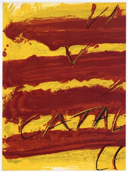 Antoni Tapies original lithograph, 1972