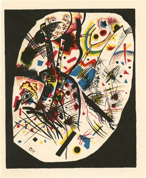 Wassily Kandinsky lithograph "Kleine Welten III"
