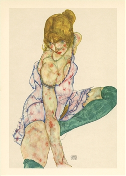 Egon Schiele lithograph