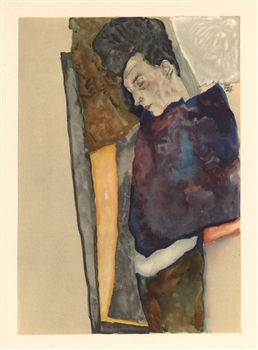 Egon Schiele lithograph