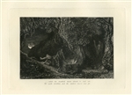 Samuel Palmer original etching "The Sepulchre" Eclogue 8