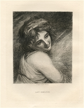 George Romney etching Paul Rajon