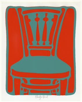 Clayton Pond "The Other Chair" pencil-signed original serigraph