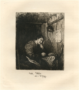 William Unger Van Ostade etching