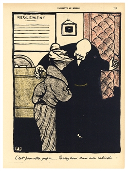 Felix Vallotton original lithograph "Crimes et ChÃ¢timents"