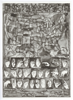 Jasper Johns lithograph Art in America