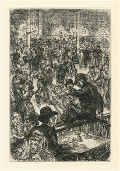 John Sloan original etching Of Human Bondage