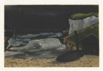Georges Braque lithograph "La vague"